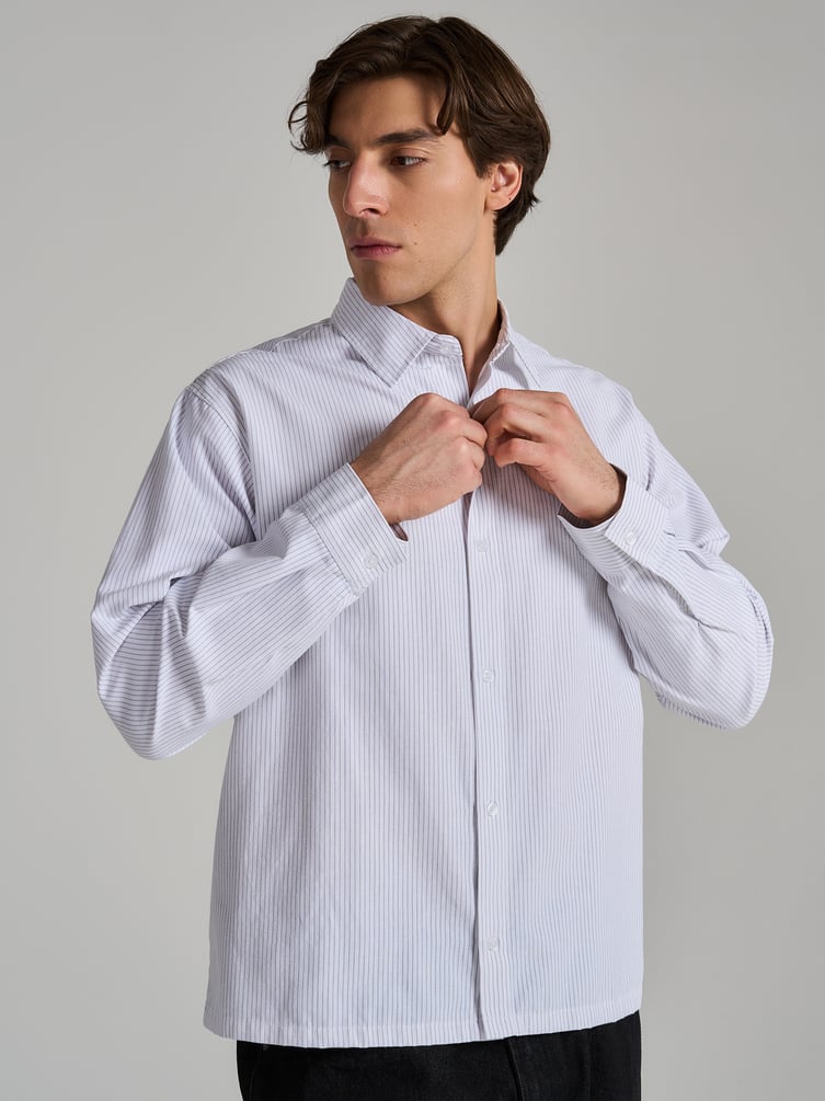 Классическая рубашка в полоску