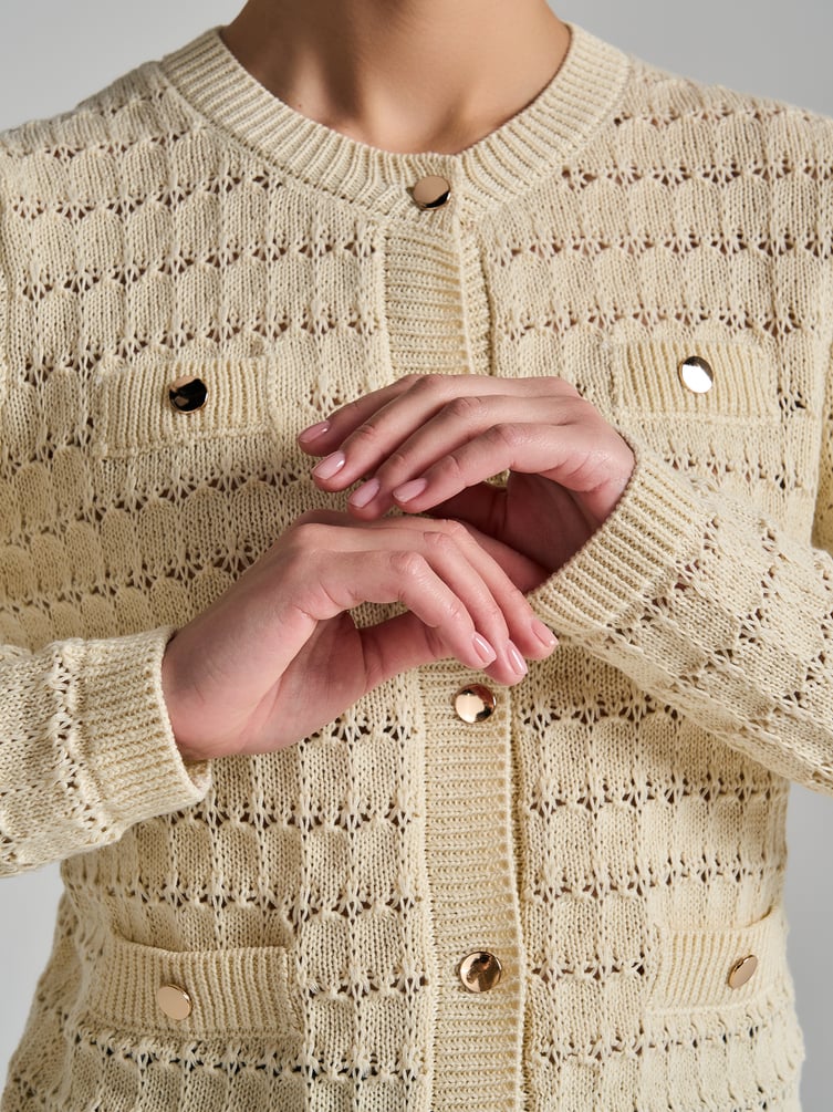 Кардиган вязаный на пуговицах