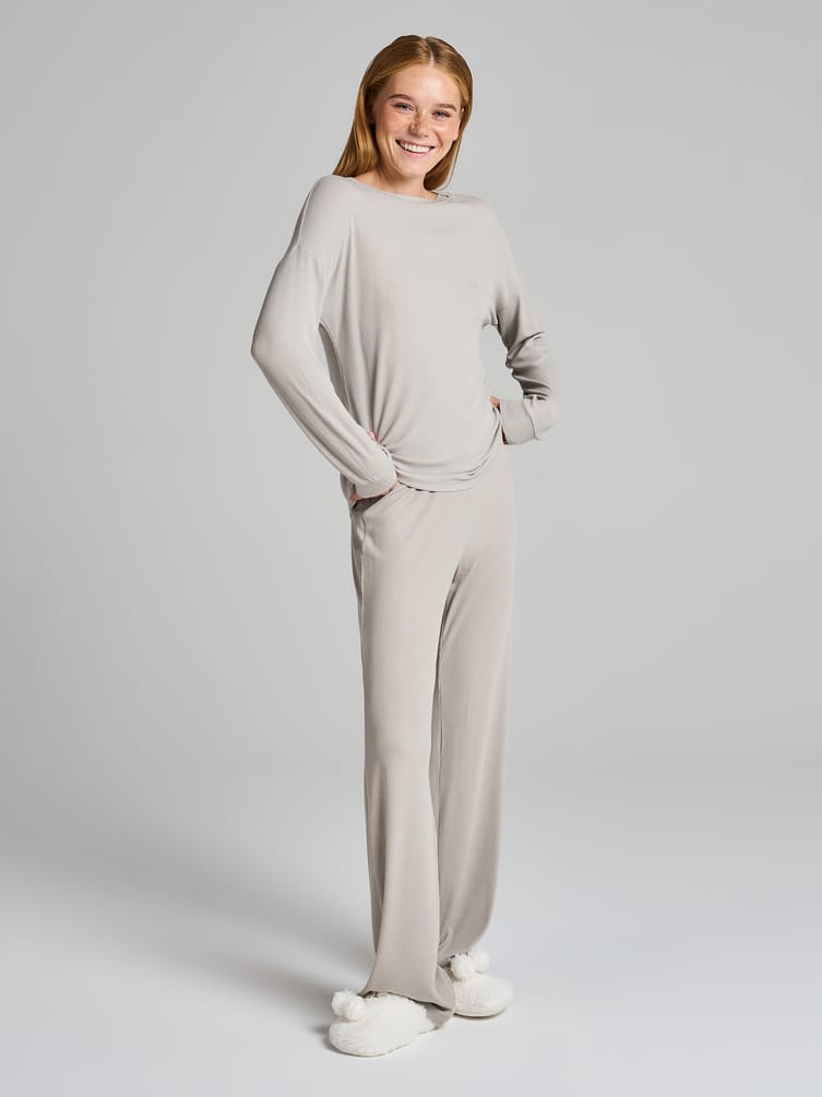 Домашние брюки в рубчик