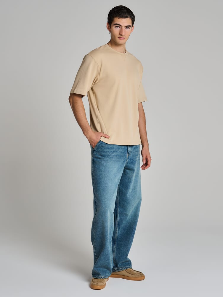 Футболка плотная однотонная