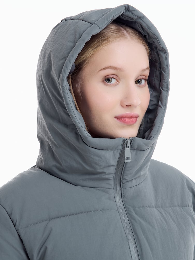 Куртка удлиненная стеганая женская