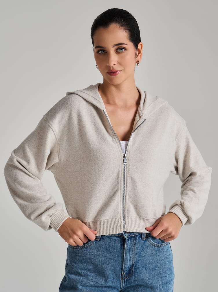 Толстовка с капюшоном трикотажная