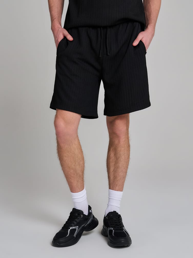 Шорты повседневные из жатого материала