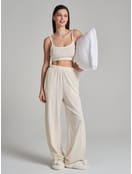 Домашняя пижама с топом и брюками