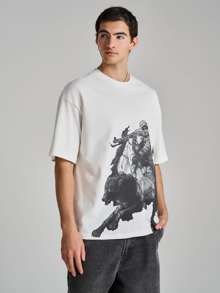 Футболка с принтом картин Третьяковской галереи