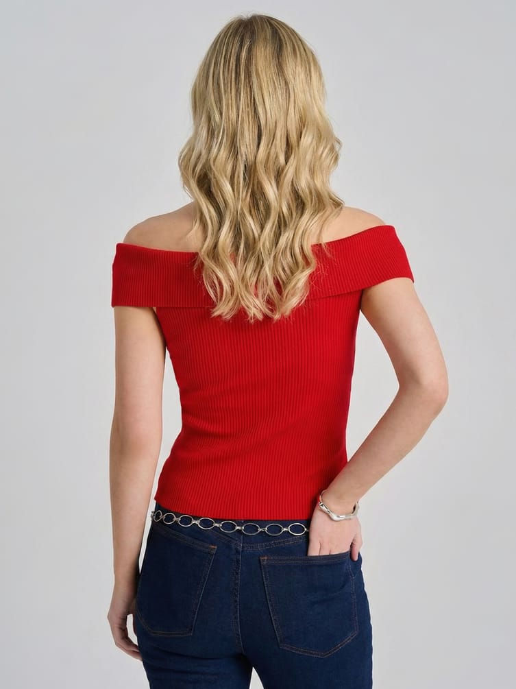 Топ лапша с открытыми плечами