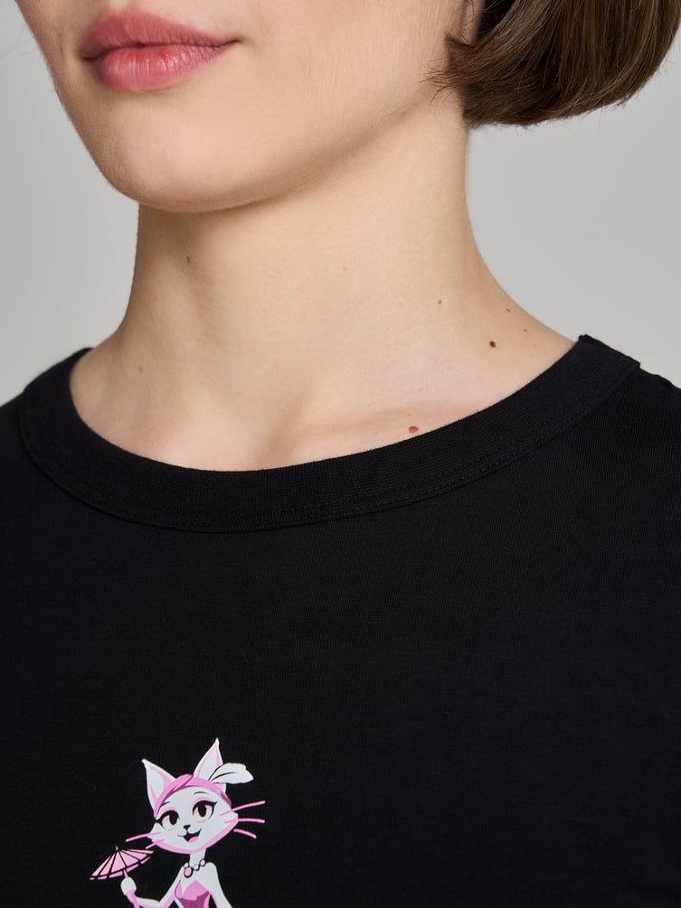 Футболка хлопковая с принтом