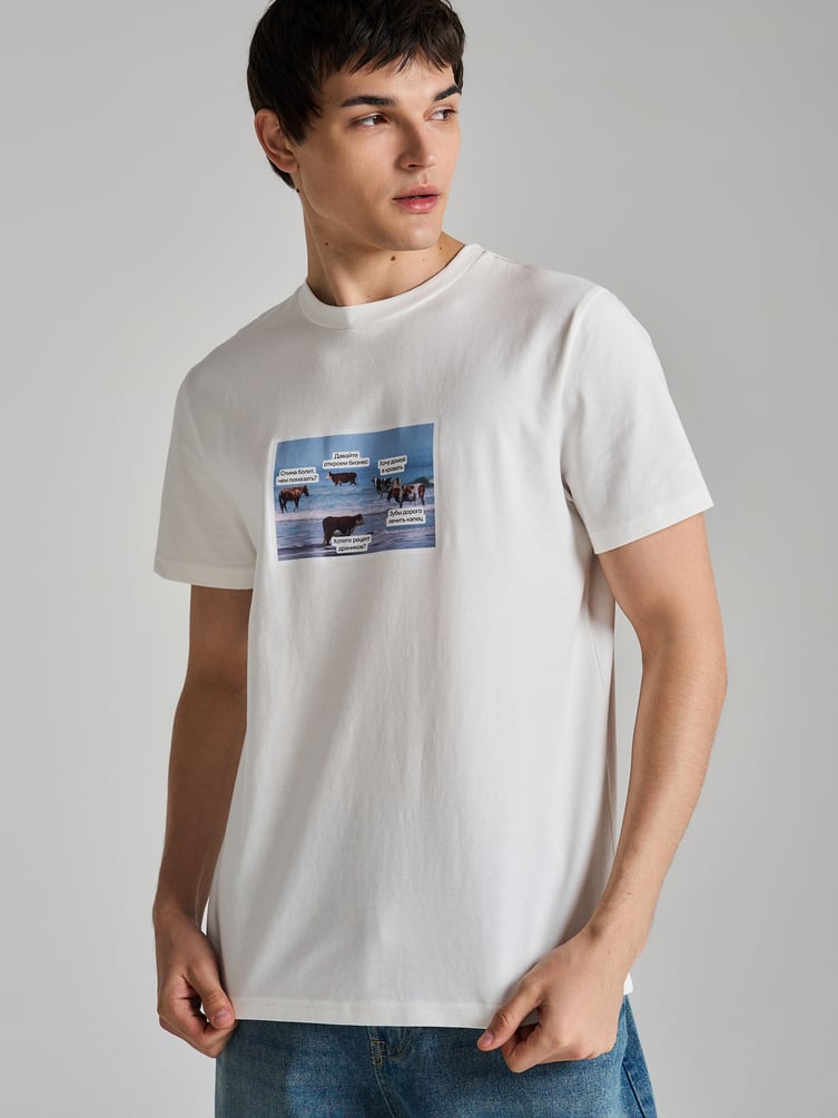 Футболка со смешным принтом