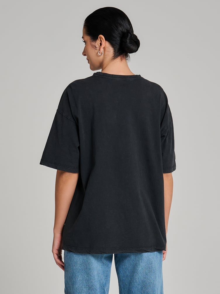 Футболка гранж с вареным эффектом