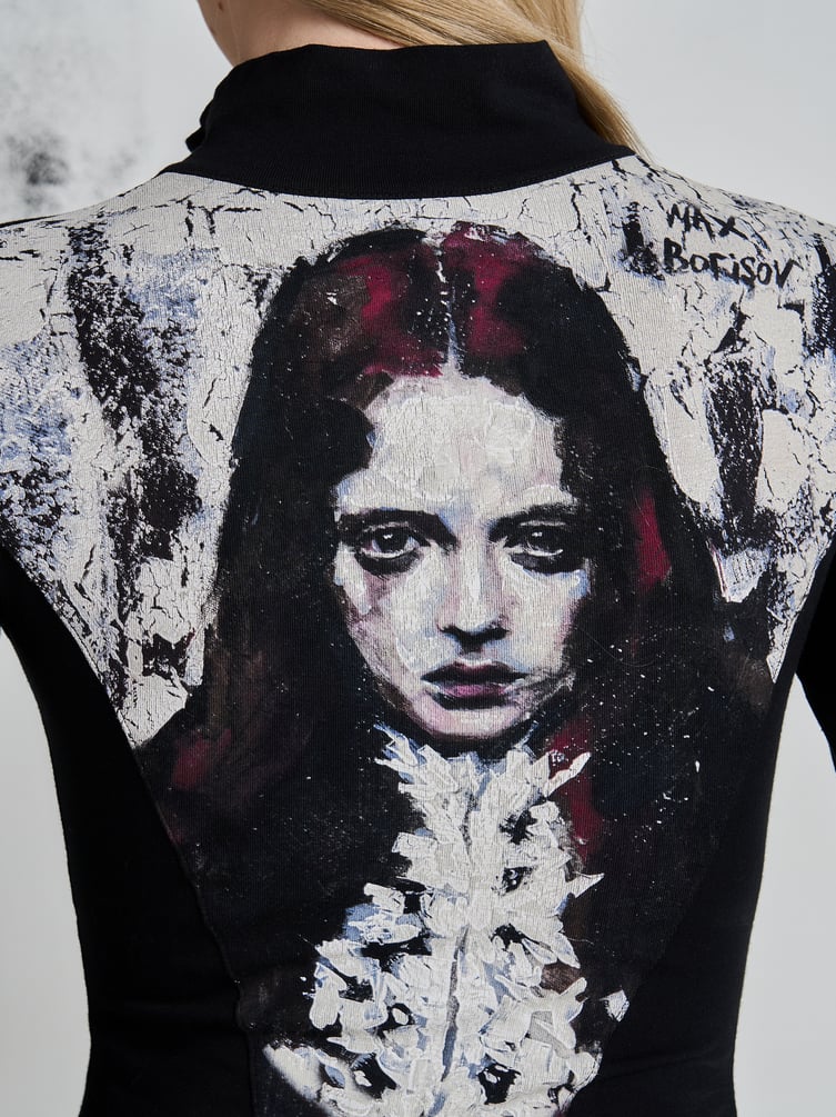 Боди с принтом Макс Борисов