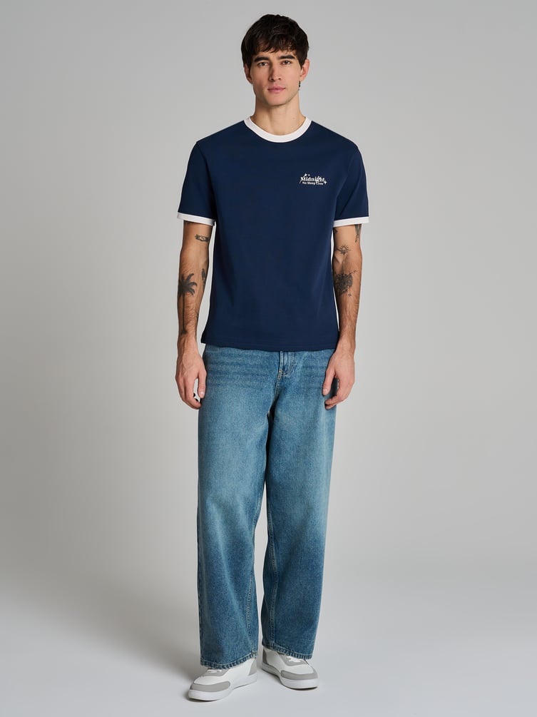 Футболка из хлопка с надписью