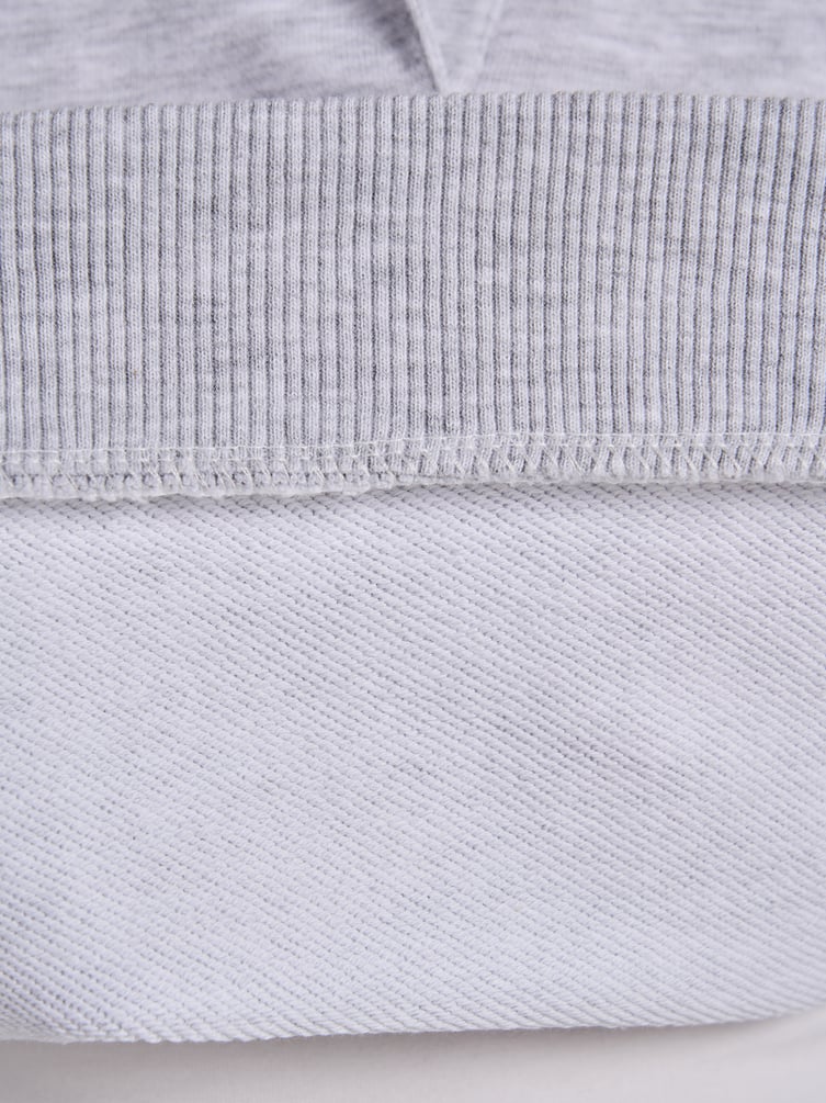 Свитшот без начеса с воротничном