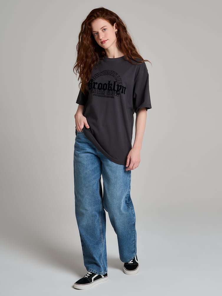 Футболка оверсайз с надписью Brooklyn
