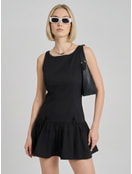 Платье мини с широкой юбкой