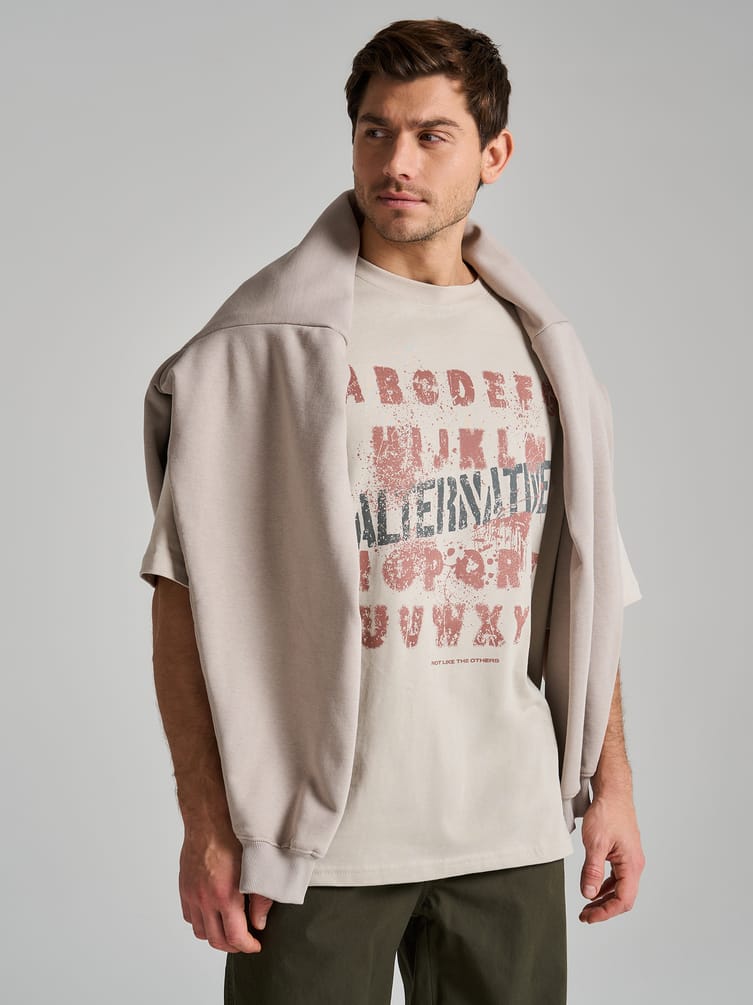 Футболка оверсайз с надписями