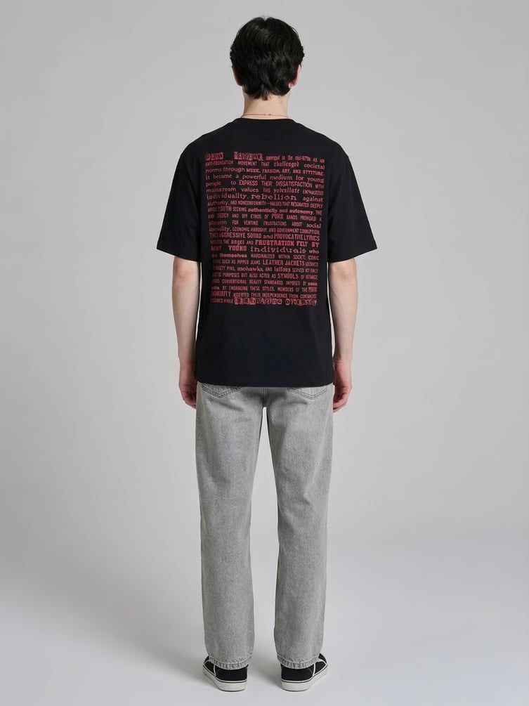 Футболка из хлопка с надписями на спине