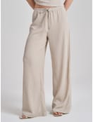 Брюки прямые из жатой ткани