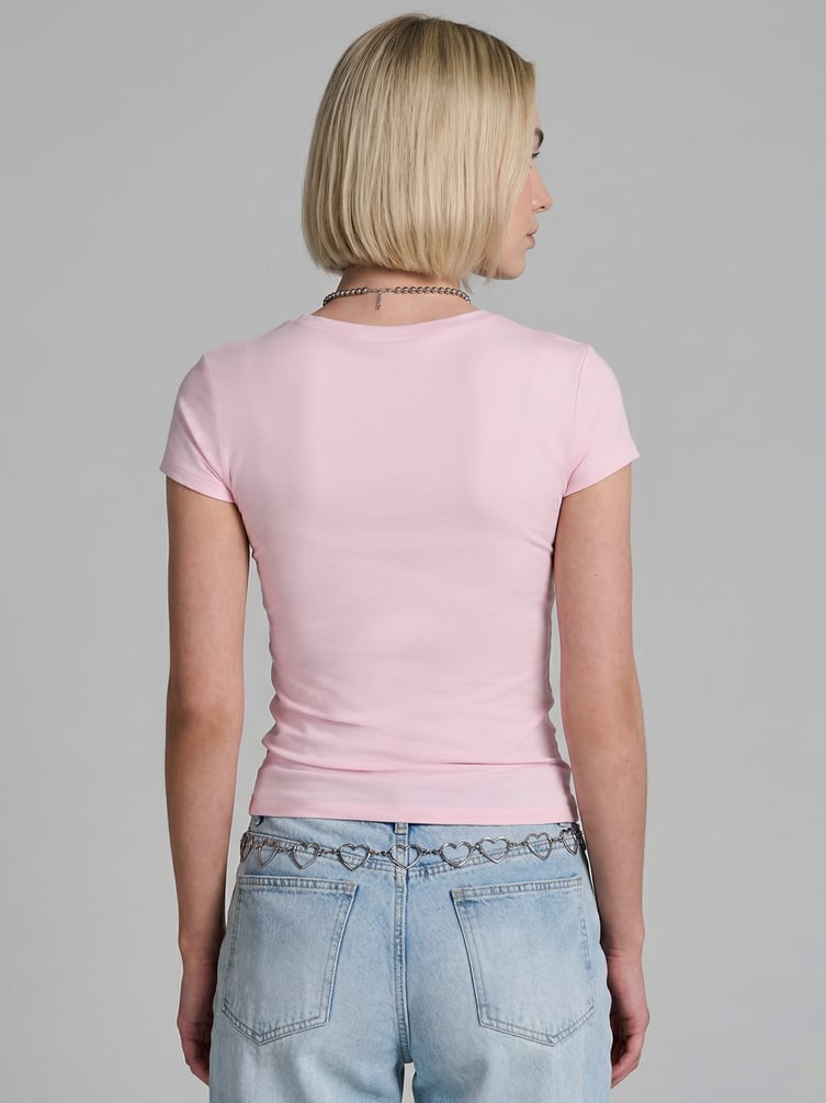 Футболка приталенная с коротким рукавом