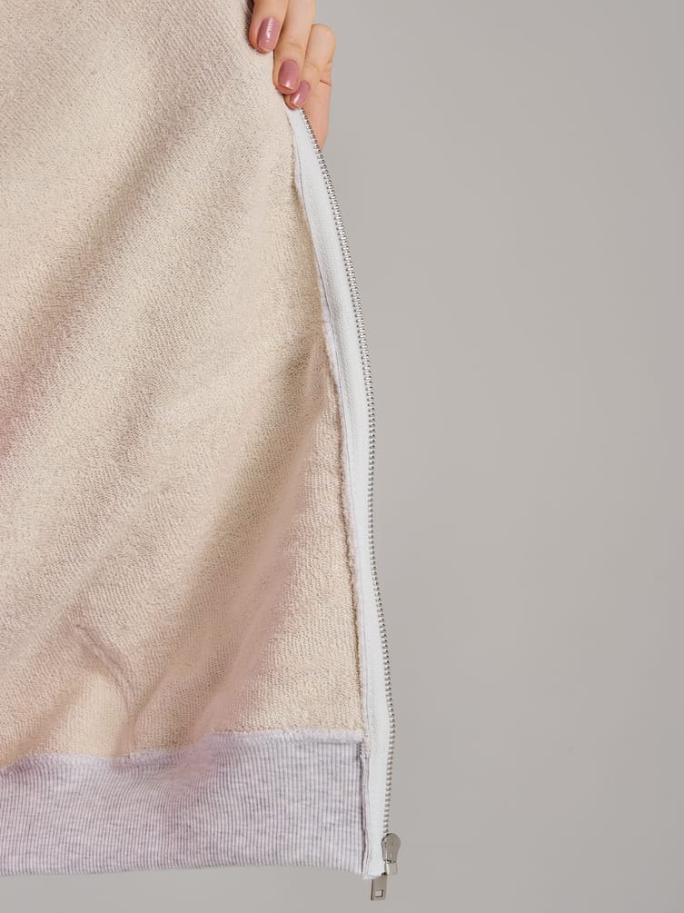 Зип худи  с капюшоном без начеса