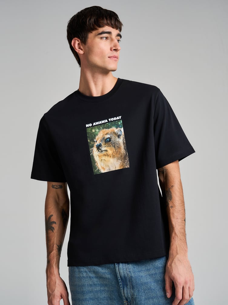 Футболка из хлопка с принтом