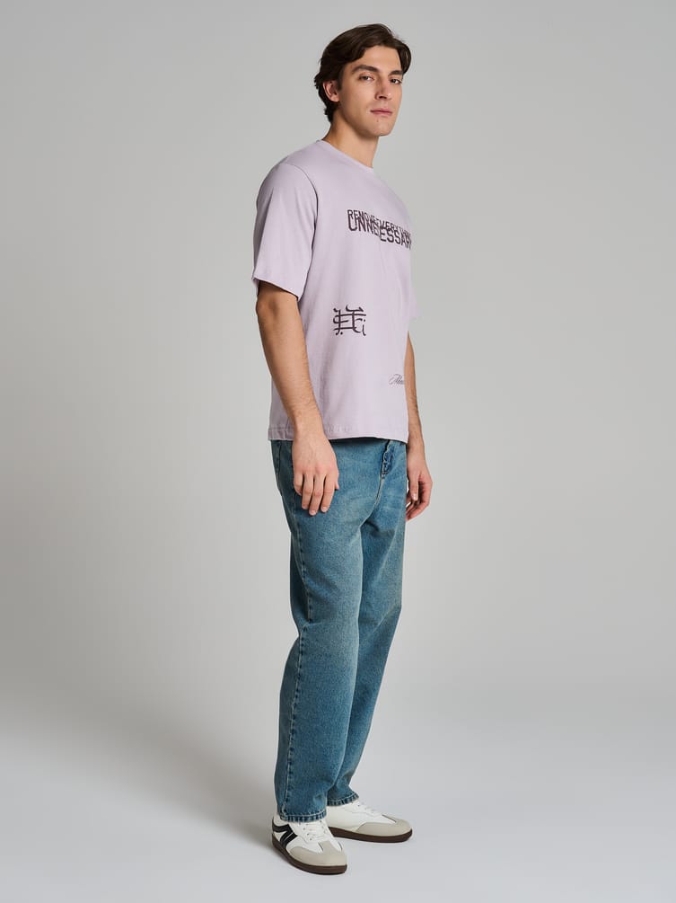 Футболка оверсайз из хлопка с надписью