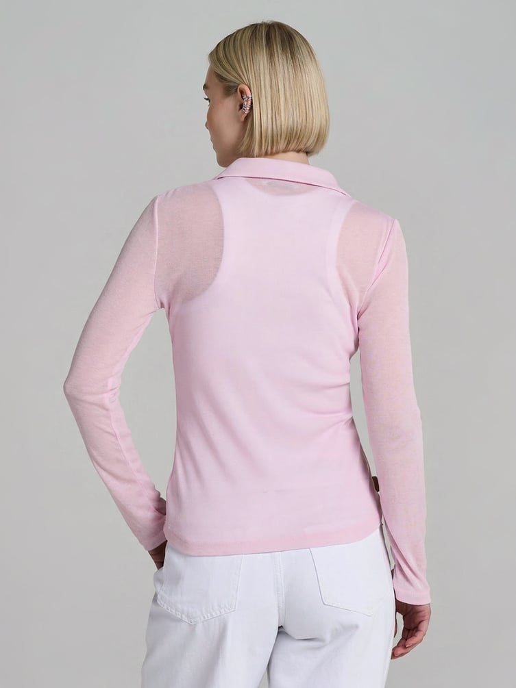 Рубашка поло с длинным рукавом