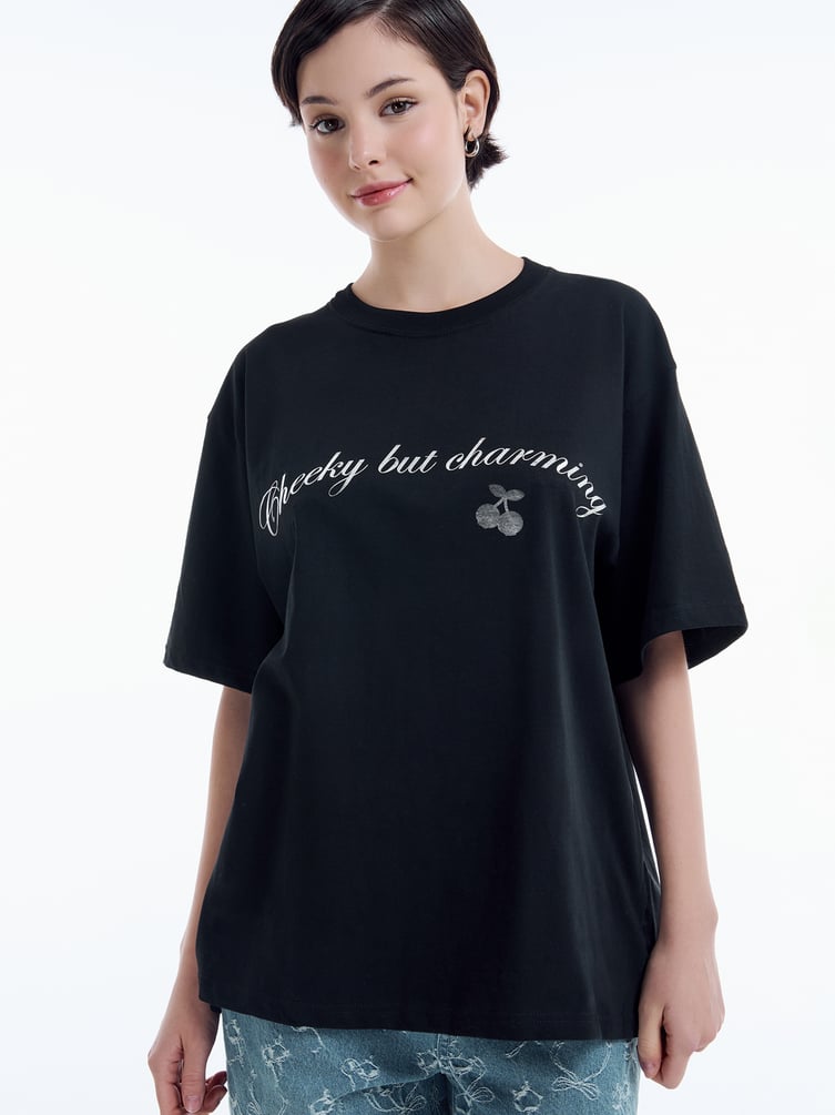 Футболка с принтом Kuromi на спине