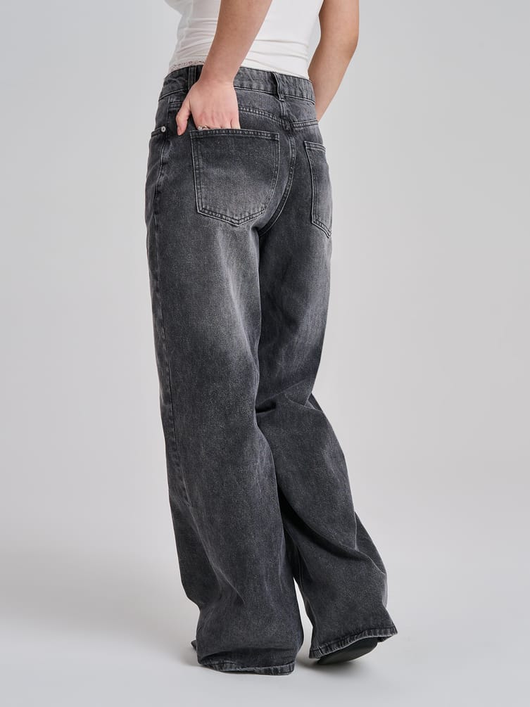 Джинсы широкие