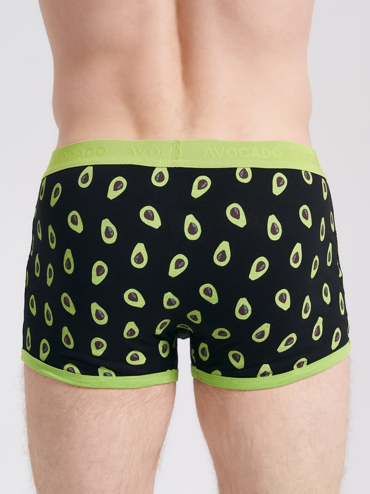 Хлопковые трусы с принтом авокадо - 2 шт.