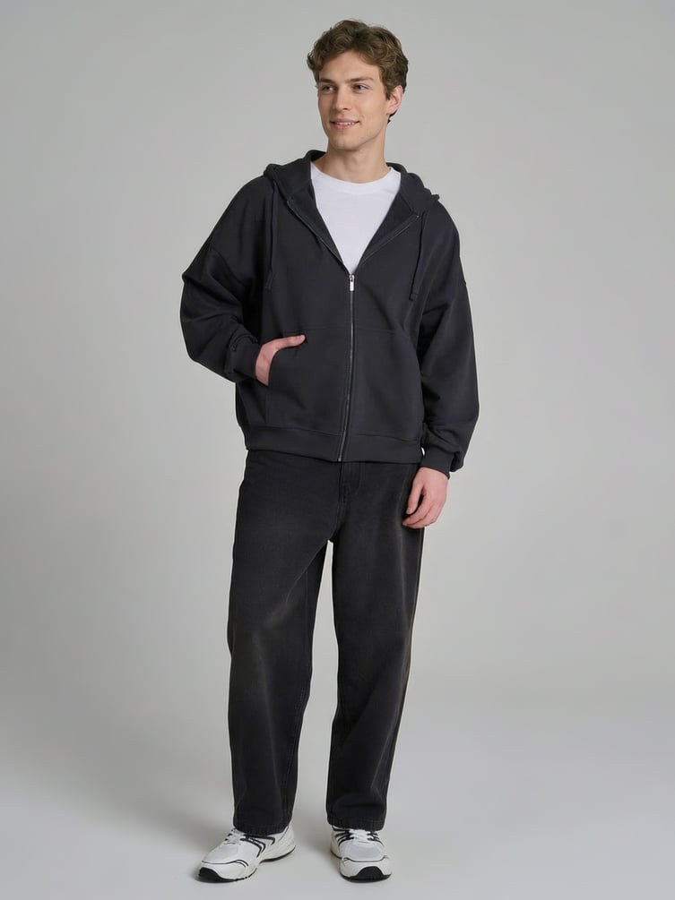 Толстовка оверсайз с капюшоном