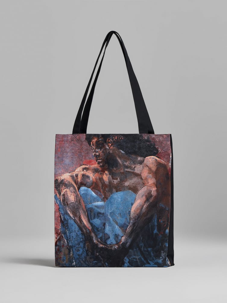 Сумка-шоппер с принтом картин Третьяковской галереи