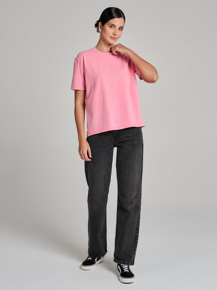 Футболка оверсайз с вареным эффектом