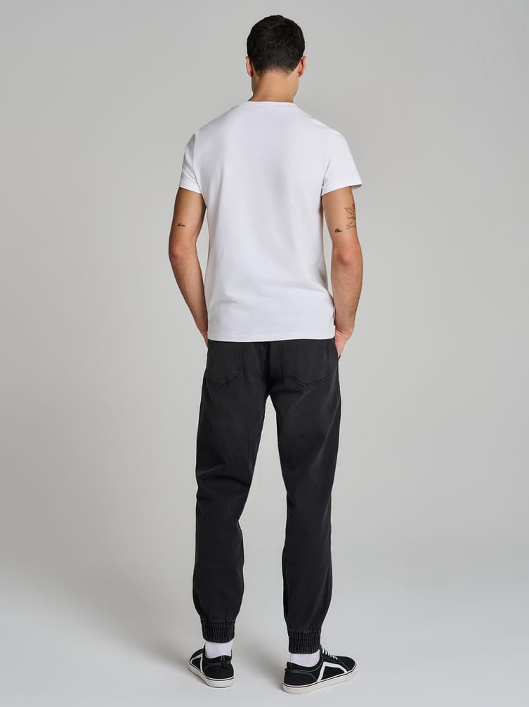 Джинсы джоггеры на резинке