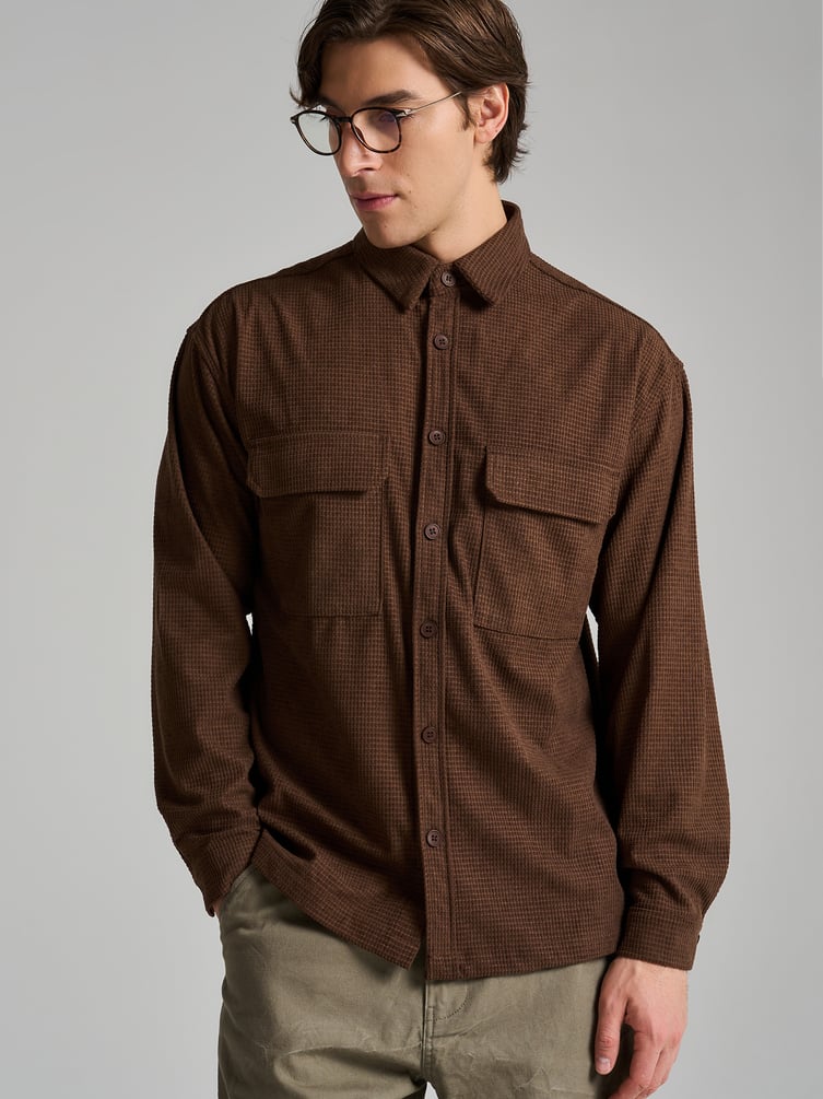 Рубашка вельветовая классическая