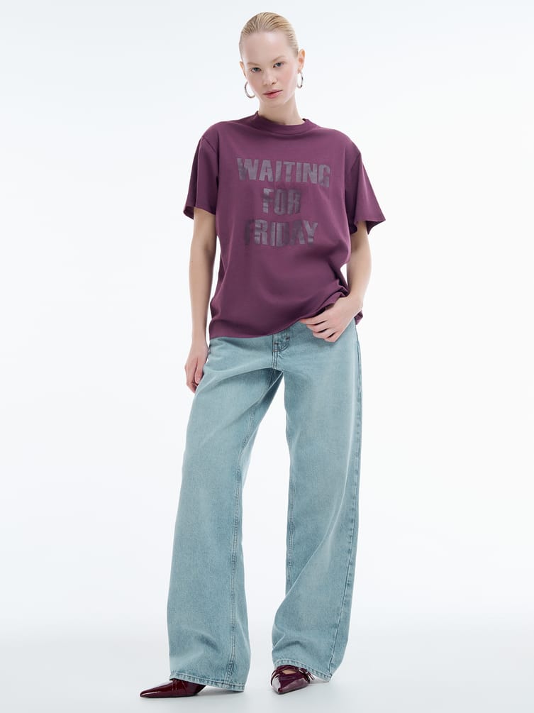 Футболка из хлопка с надписью