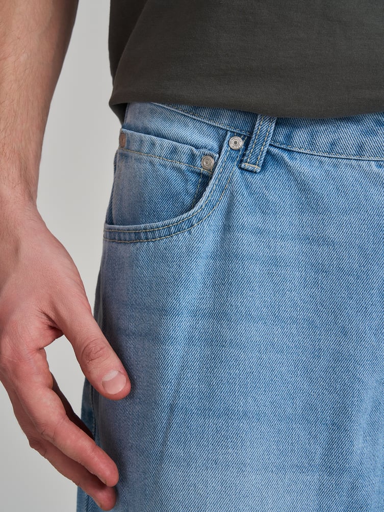 Джинсы багги широкие