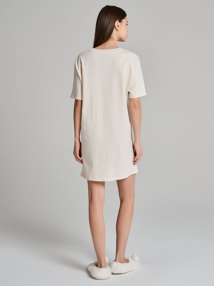 Ночная сорочка из хлопка с надписью