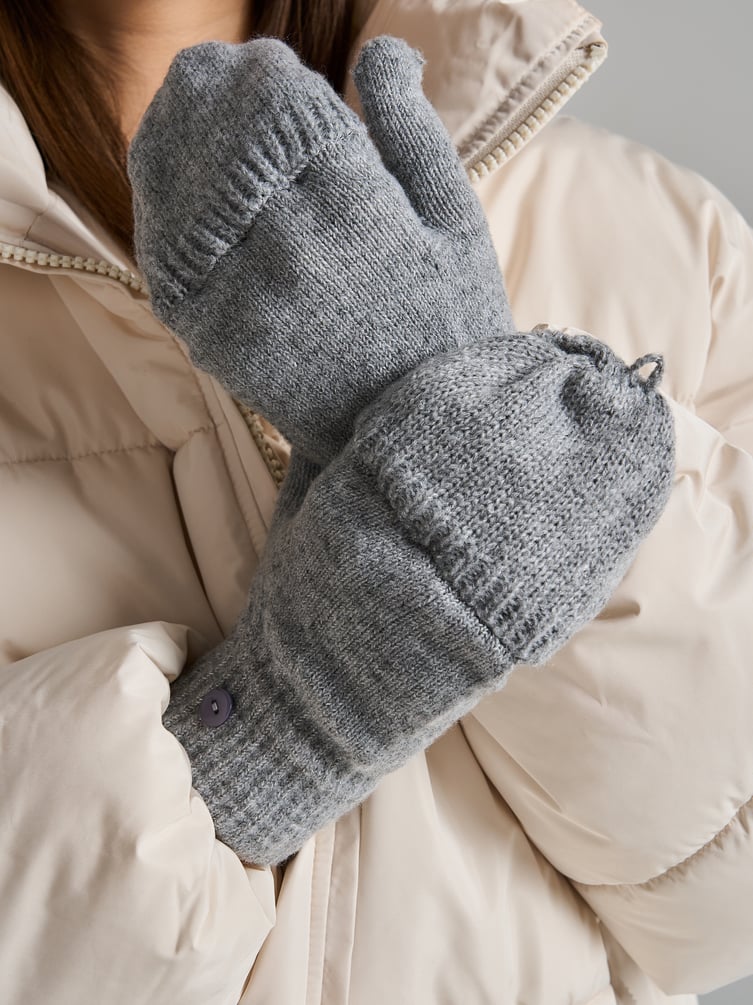 Перчатки с откидным верхом