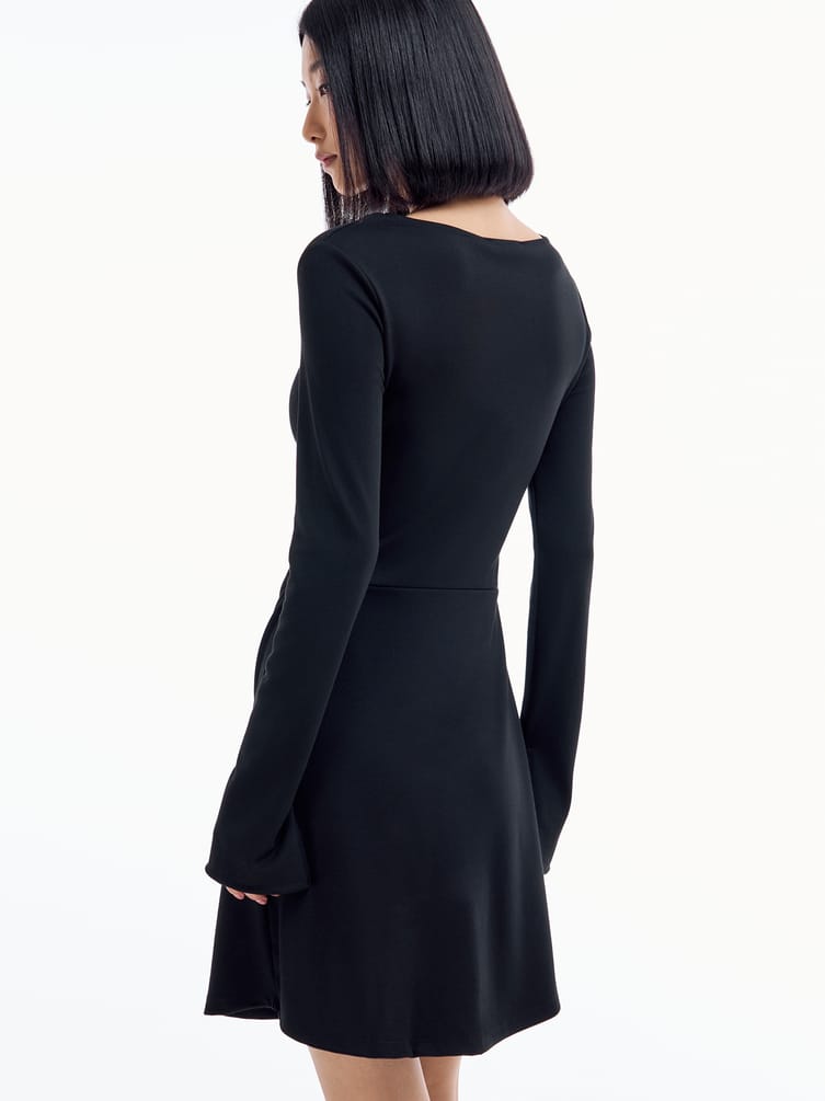 Мини платье с драпировкой