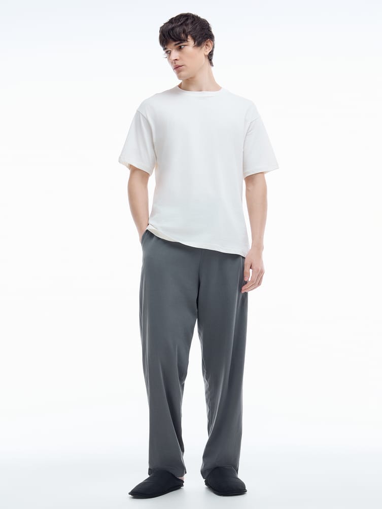 Хлопковая пижама с брюками