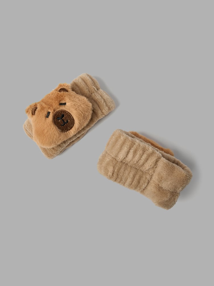 Набор повязка для волос и браслеты для умывания