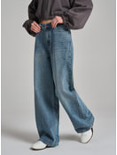 Джинсы Baggy с винтажной стиркой