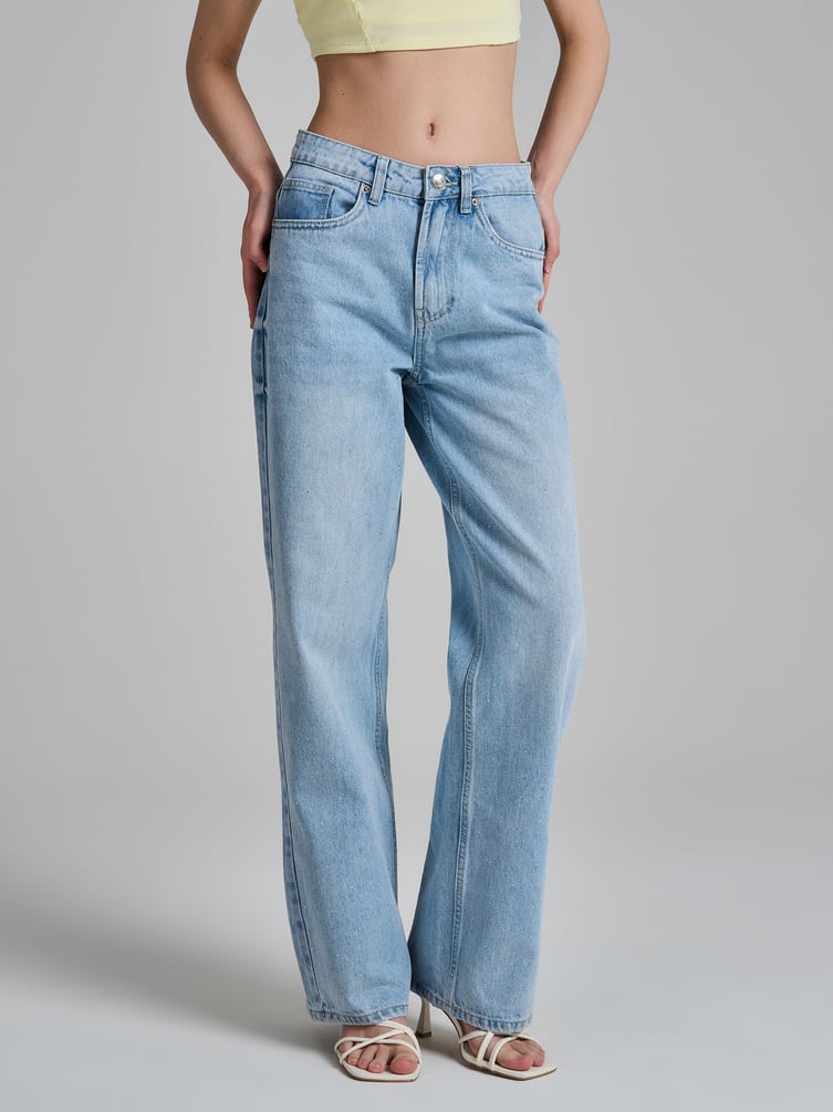 Джинсы широкие