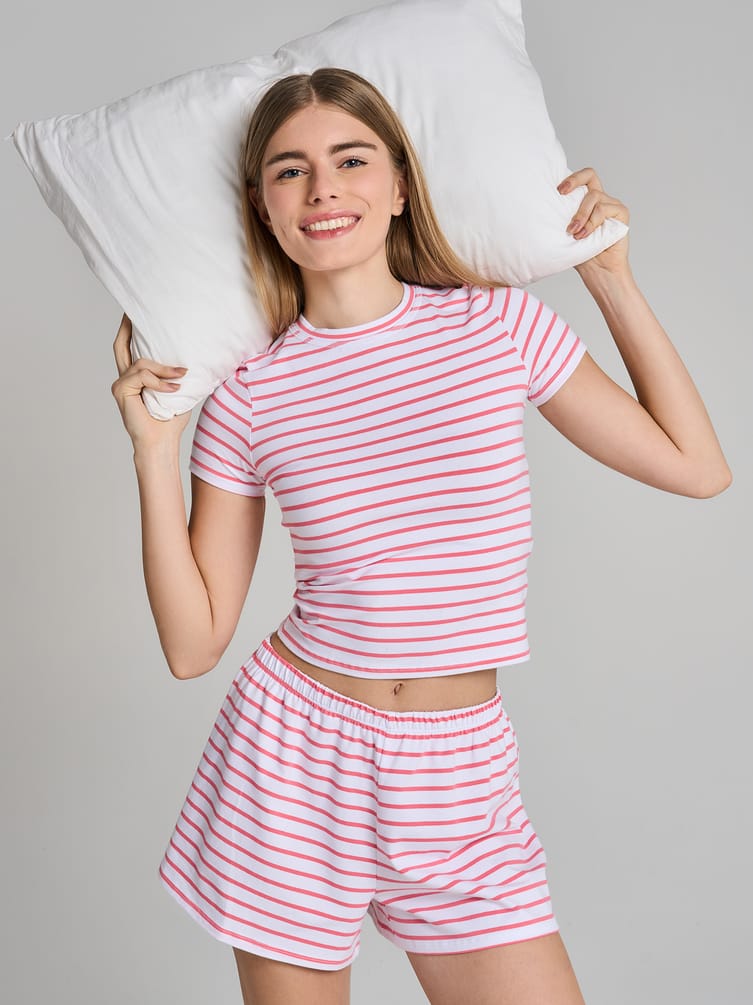 Полосатая пижама из хлопка