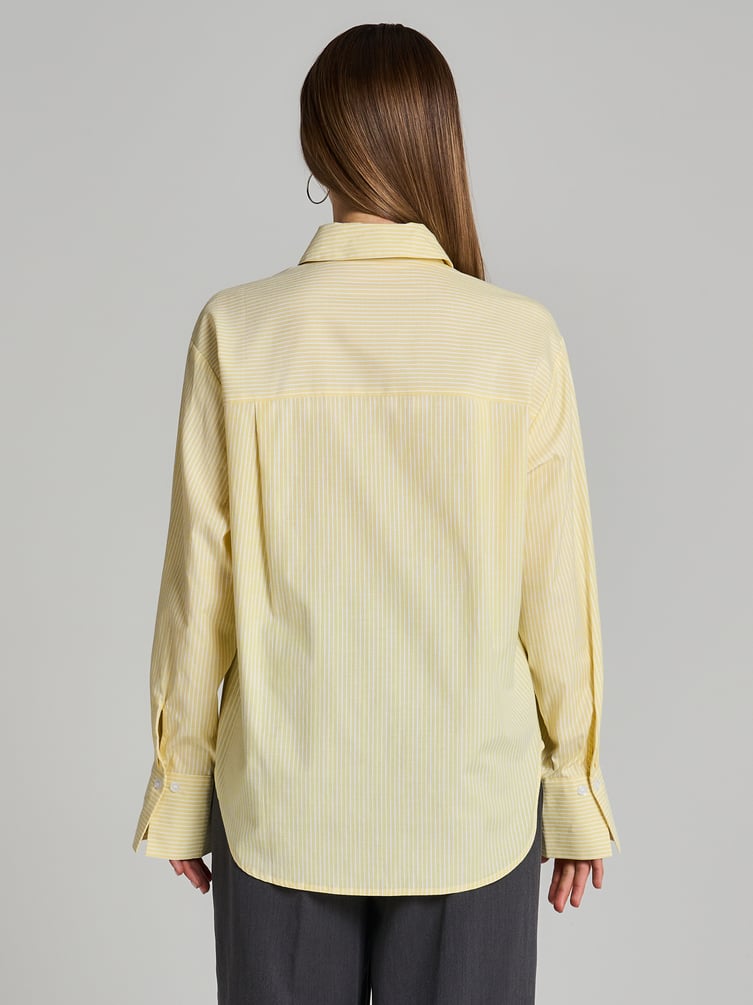 Удлиненная рубашка в полоску