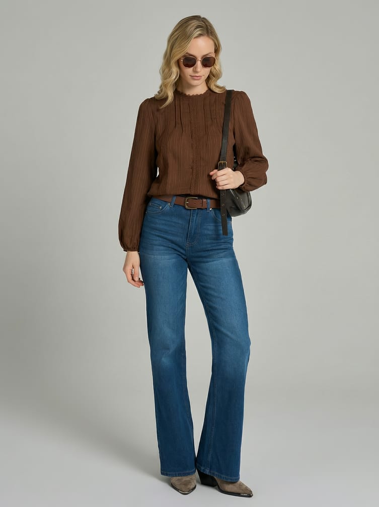 Кружевная блузка нарядная