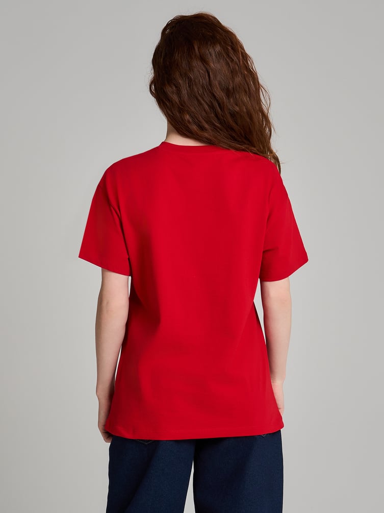 Футболка оверсайз с принтом