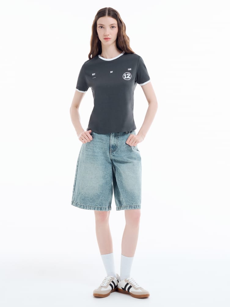 Футболка из хлопка с надписью