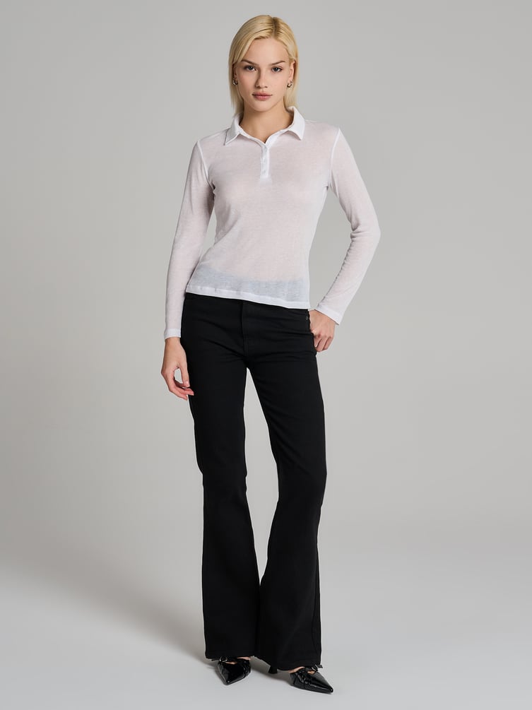 Рубашка поло с длинным рукавом