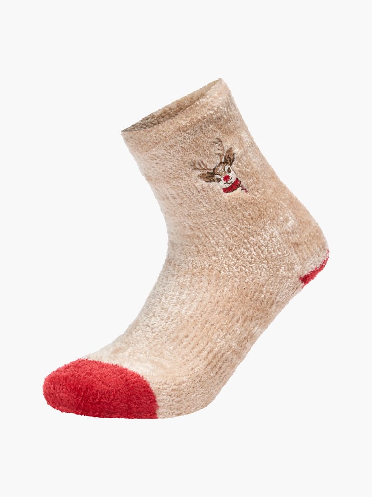 Носки - 1 пара с вышивкой оленя